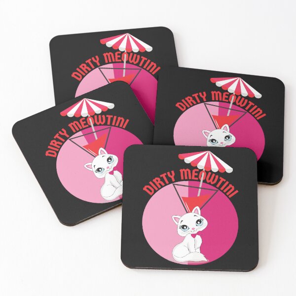 Item preview, Meowtini, Anyone? A Meowtini Shaken, Not Purred, Please. Funny Adorable Cat Pun. designed and sold by zicutza.