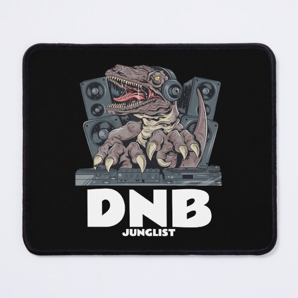 Item preview, DNB Junglist T-Rex (black)  designed and sold by Discothreadz.
