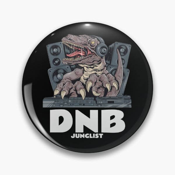 Item preview, DNB Junglist T-Rex (black)  designed and sold by Discothreadz.