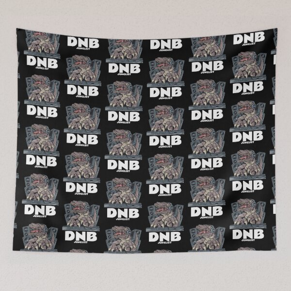 Item preview, DNB Junglist T-Rex (black)  designed and sold by Discothreadz.