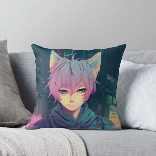 Item preview, Futuristic anime CatBoy gifts for manga lovers designed and sold by Mobius Spot Collective.