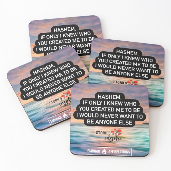 Item preview, Hashem if only I knew who you created me to be I would never want to be anyone else designed and sold by Stories To Inspire - Motivational Jewish Quotes.