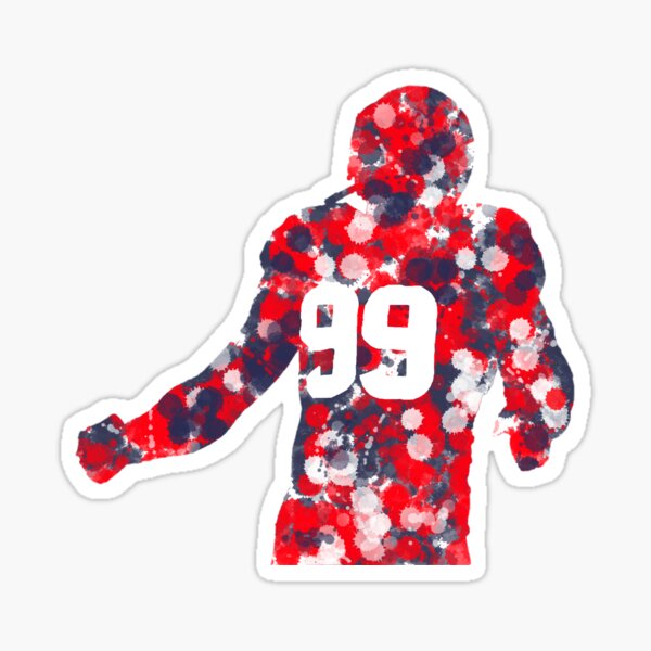 JJ Watt mini Jersey Sticker for Sale by Tate Breeland