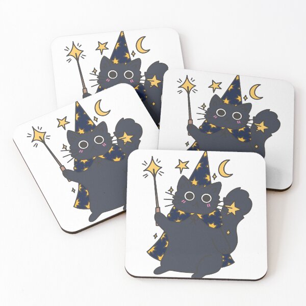 Item preview, Cute little wizard cat design designed and sold by moonbean-art.