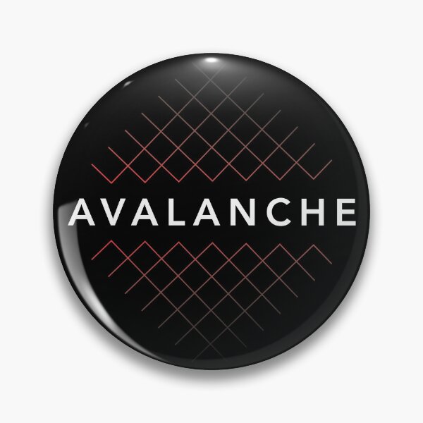 Item preview, Avalanche AVAX Crypto Altcoin - Geometric Criss Cross Pattern designed and sold by CryptoMoods.