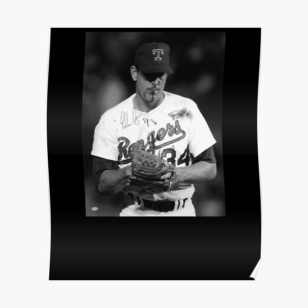  DIANSHANG Nolan Ryan Poster Baseball Portrait Art