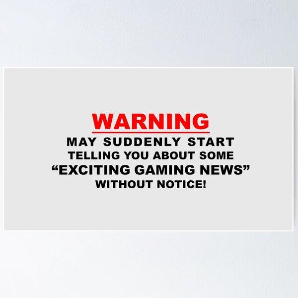 Item preview, GAMER WARNING  designed and sold by THE AMERICAN TEEVANGELIST.