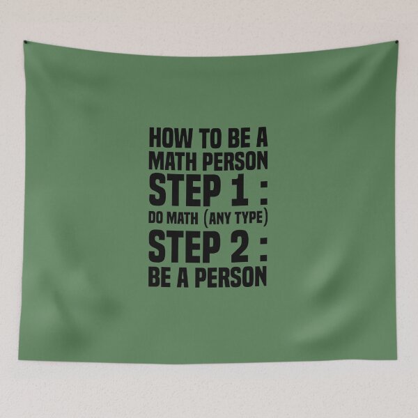 Item preview, How To Be A Math Person designed and sold by TheBestArt2022.