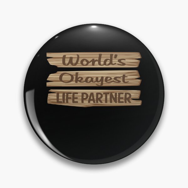Item preview, Wooden Sign LIFE PARTNER designed and sold by StoreHornedFace.