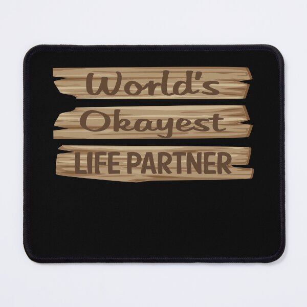 Item preview, Wooden Sign LIFE PARTNER designed and sold by StoreHornedFace.