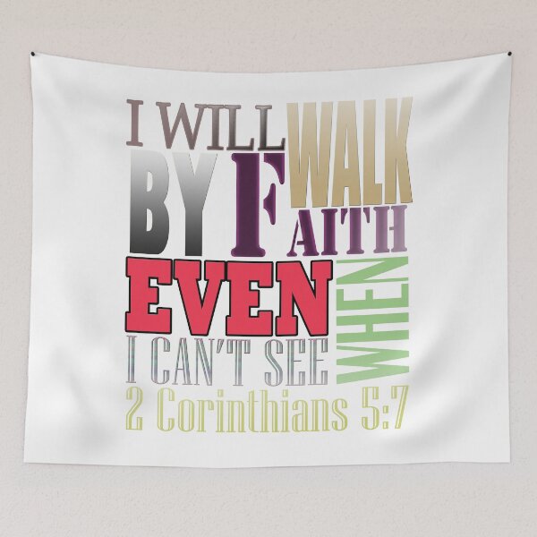 Item preview, Bible Verse 2  Corinthians 5:7 Porque caminamos por fe aunque no miremos designed and sold by Roland1980.