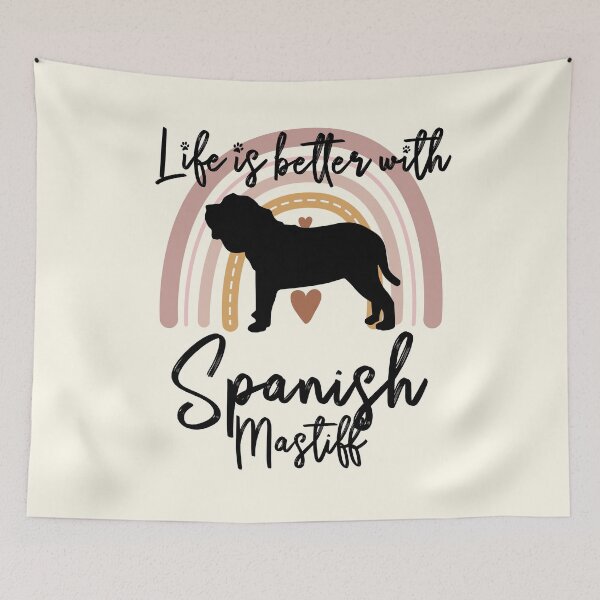 Artikelvorschau, Spanish Mastiff Dog Rainbow Aesthetic Boho entworfen und verkauft von rafaeltto.