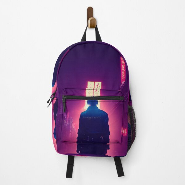 Item preview, JAPANESE COP CYBERPUNK NEO TOKIO CITY japanese neon lights dark purple designed and sold by DRK7DSGN.