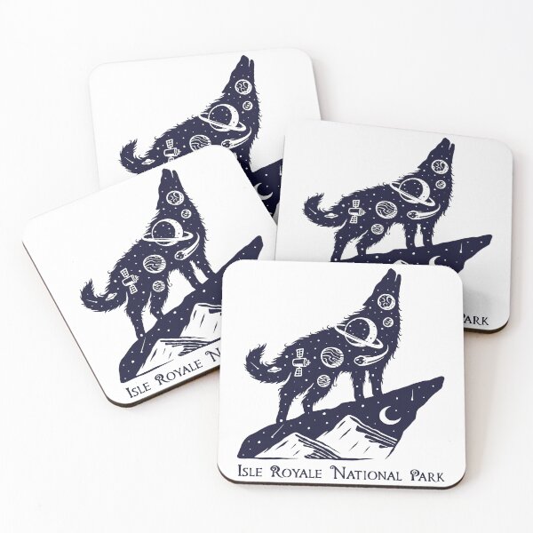 Item preview, Isle Royale National Park Space Wolf designed and sold by JordanHolmes.