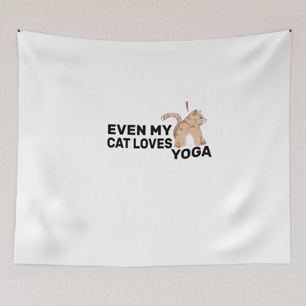 Item preview, Even My Cat Loves Yoga designed and sold by FantasticBee.