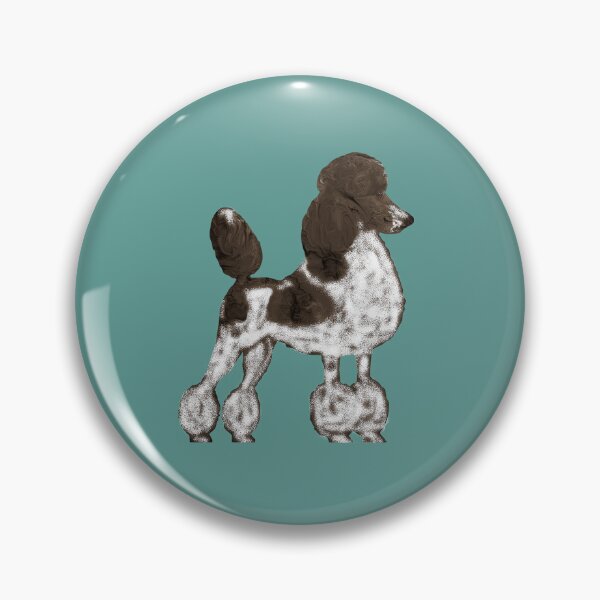 Item preview, Brown parti poodle designed and sold by ThePoodleandCo.