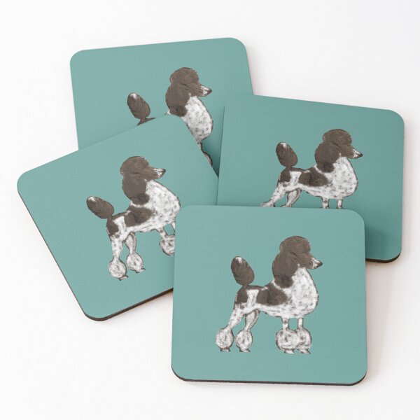 Item preview, Brown parti poodle designed and sold by ThePoodleandCo.