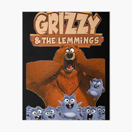 "Grizzy and lemmings designs Grizzy And Lemmings" Art Board Print for ...