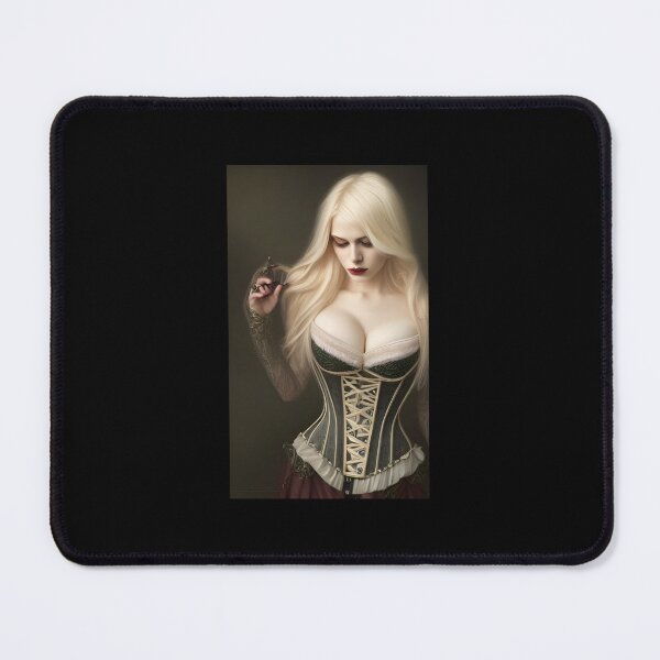 Item preview, Sexy Blonde Vampire corset Dress Seductress Artwork  Classic T-Shirt designed and sold by JimHardman.