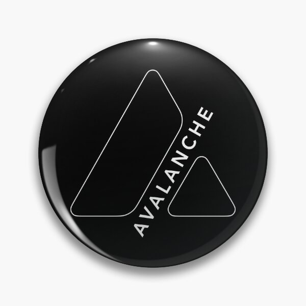 Item preview, Avalanche AVAX Crypto Altcoin - Clean White Outlined Logo Design designed and sold by CryptoMoods.