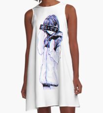 COLD - Sad Japanese Aesthetic A-Line Dress