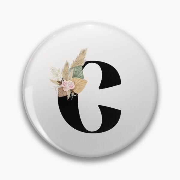 Item preview, letter c floral designed and sold by LU NA.