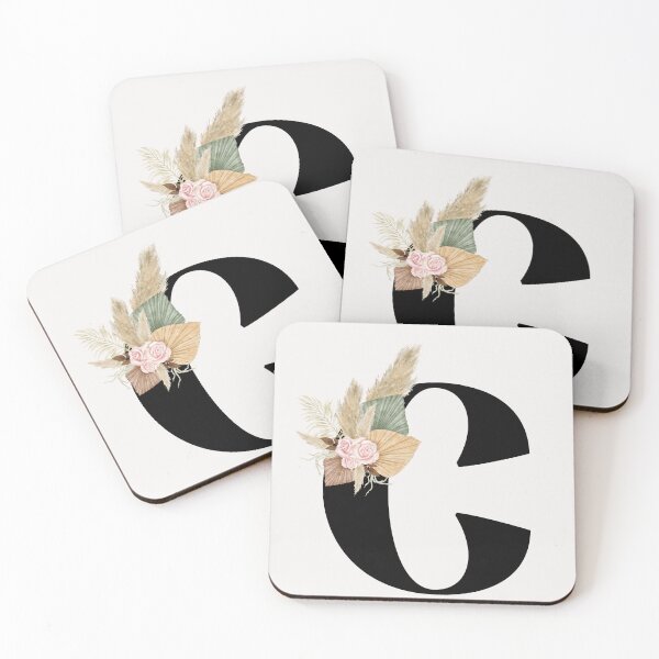 Item preview, letter c floral designed and sold by LU NA.