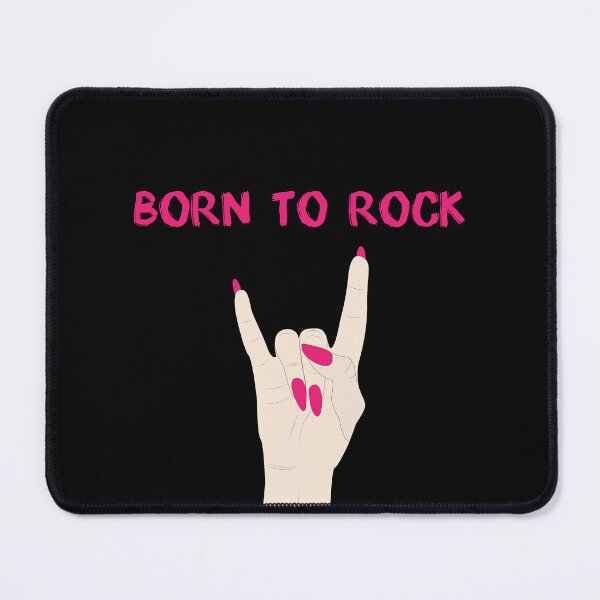 Item preview, ROCK ON sign. Girl Rocker Hand. Born to rock, for rock lovers designed and sold by Amnise.