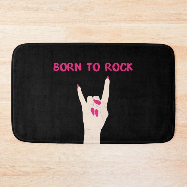Item preview, ROCK ON sign. Girl Rocker Hand. Born to rock, for rock lovers designed and sold by Amnise.