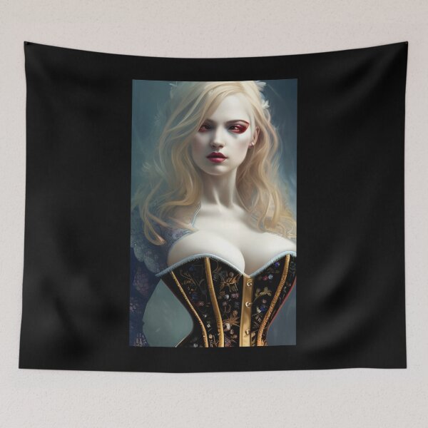 Item preview, Sexy Blonde Vampire Seductress Artwork  Classic T-Shirt designed and sold by JimHardman.