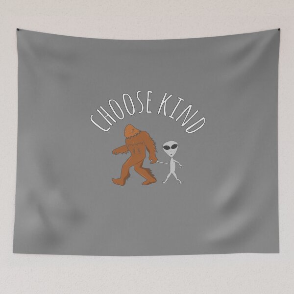 Item preview, Choose Kind T Shirts- Alien Bigfoot No hate Discrimination designed and sold by JoashuaTees.