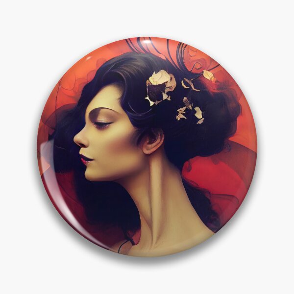 Item preview, Woman in a Dress art nouveau designed and sold by Juliascutecornr.