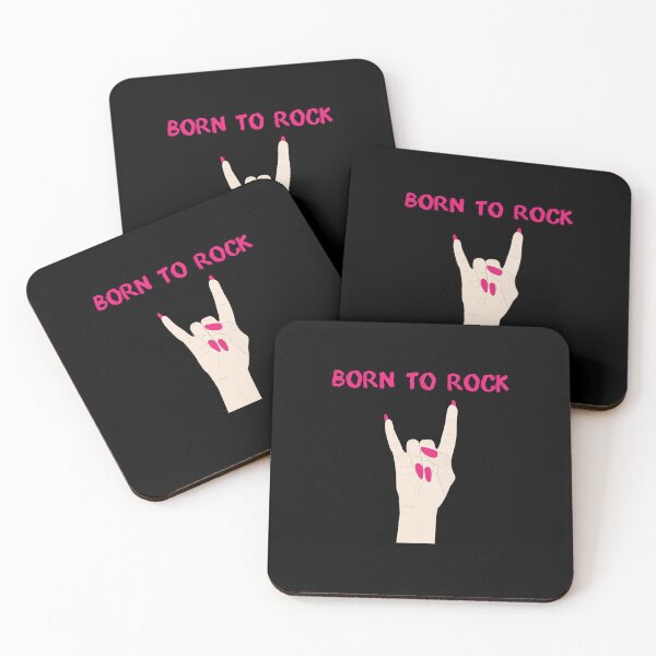 Item preview, ROCK ON sign. Girl Rocker Hand. Born to rock, for rock lovers designed and sold by Amnise.