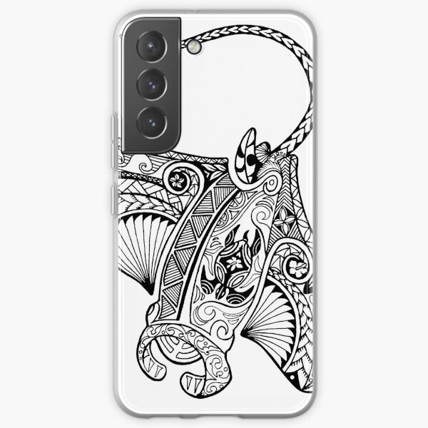 Tribal - Rayon Manta influencé par les Polynésiens Coque souple Samsung Galaxy