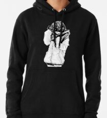 COLD (Black and White) - Sad Japanese Aesthetic Pullover Hoodie