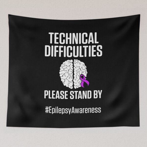 Item preview, Epilepsy Awareness Technical Epileptic Warrior Survivor  Classic T-Shirt designed and sold by JimHardman.
