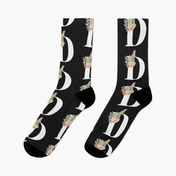 Item preview, letter d floral designed and sold by LU NA.