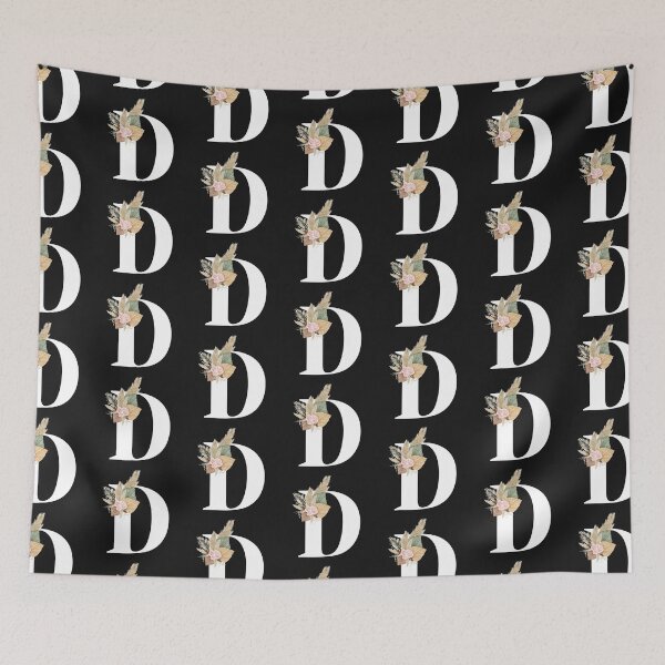 Item preview, letter d floral designed and sold by LU NA.