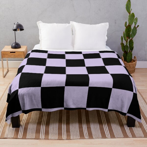 Item preview, Pastel Purple Black Checkerboard Pattern Pairs 2023 COTY Digital Lavender 134-67-16 designed and sold by ColorOfTheYears.