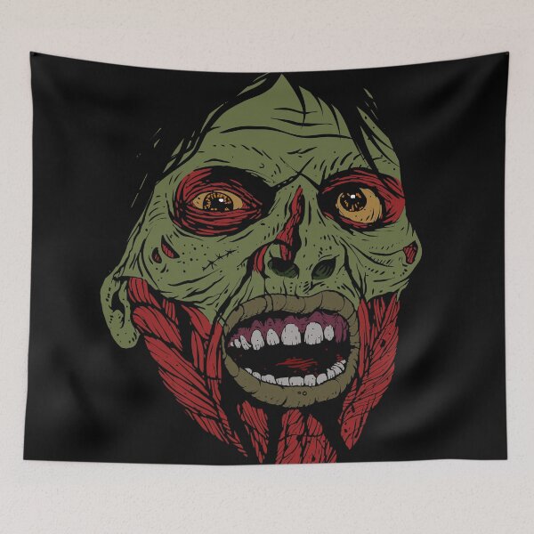 Item preview, Zombie With Facial Muscles Exposed designed and sold by allovervintage.