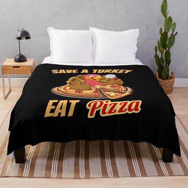 Item preview, Save A Turkey Eat Pizza - Vegetarian Thanksgiving Design designed and sold by MWProject.