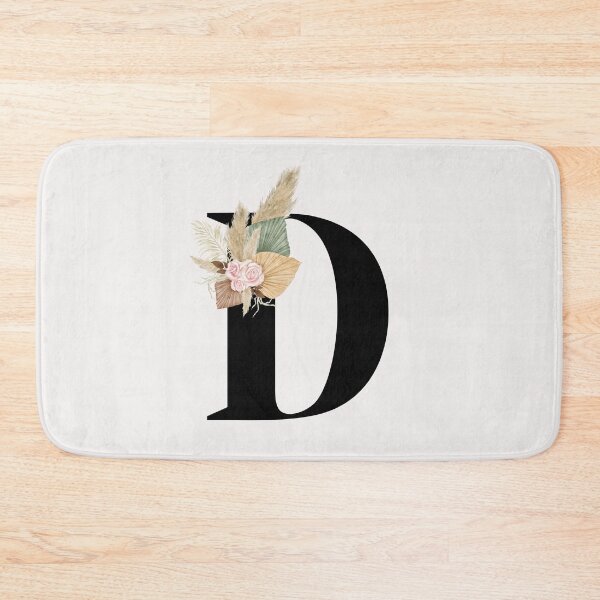 Item preview, letter d floral designed and sold by LU NA.