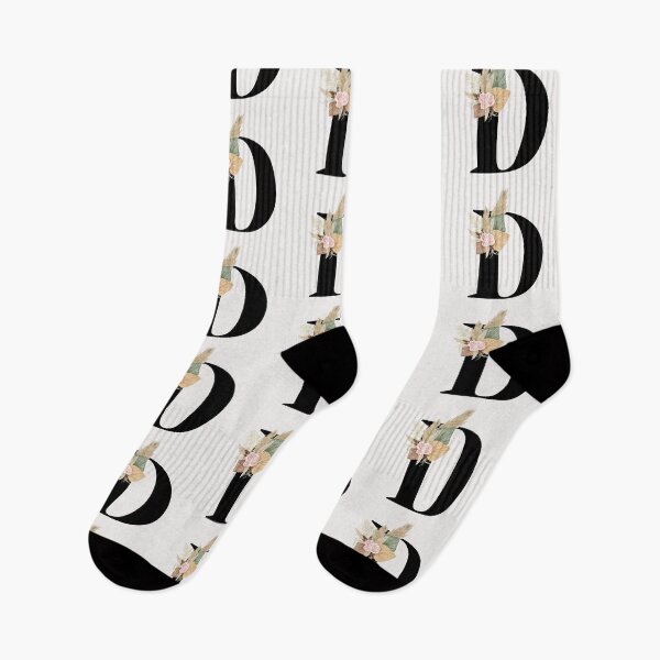 Item preview, letter d floral designed and sold by LU NA.