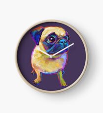 Adorable Pug Clock