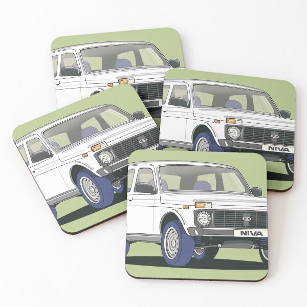 Item preview, Lada Niva 4x4 in White designed and sold by Webazoot Industries - Car Art.