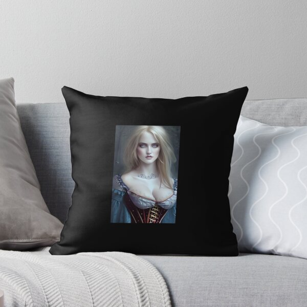 Item preview, Sexy Blonde Vampire Alluring Seductress Mesmerizing Artwork  Classic T-Shirt designed and sold by JimHardman.