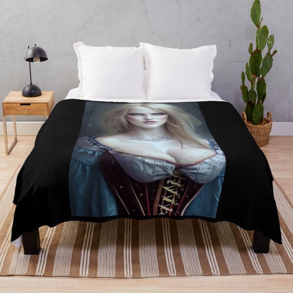 Item preview, Sexy Blonde Vampire Alluring Seductress Mesmerizing Artwork  Classic T-Shirt designed and sold by JimHardman.