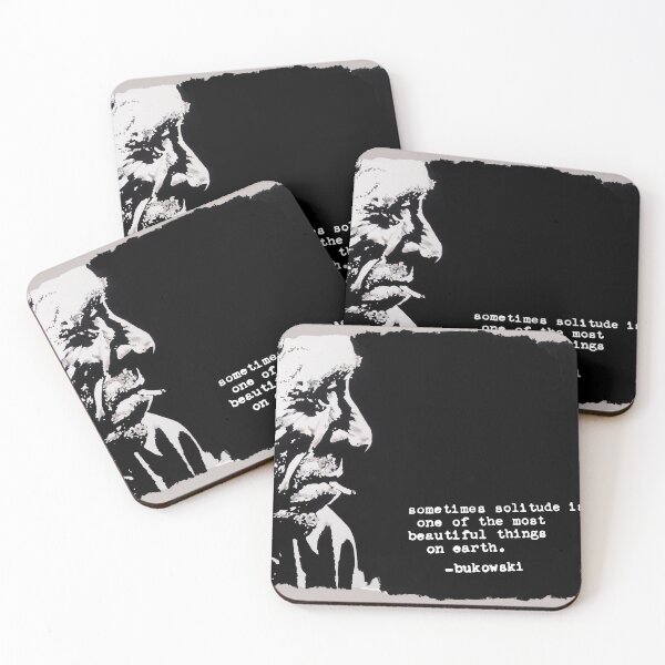 Item preview, Charles BUKOWSKI - solitude QUOTE designed and sold by ARTito.
