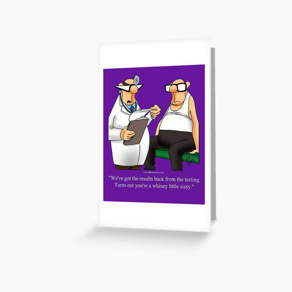 Funny Spectickles Health And Fitness Cartoon Humor Greeting Card For