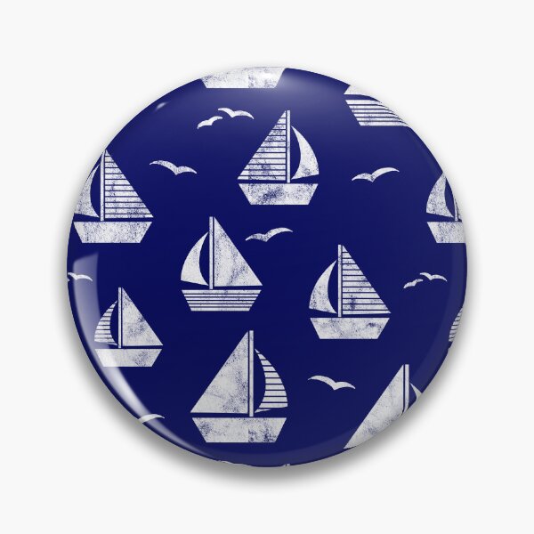 Item preview, Nautical Sail Boats Pattern designed and sold by HotHibiscus.